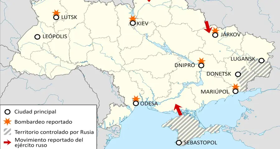 I russi bombardano l'ucraina occidentale