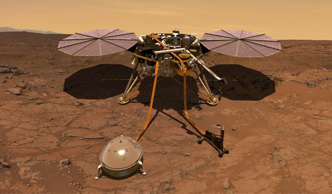 NASA, la sonda Insight ha registrato il vento di Marte