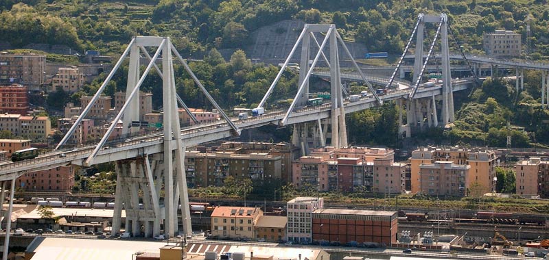 Genova domani il Ponte Morandi sparira completamente